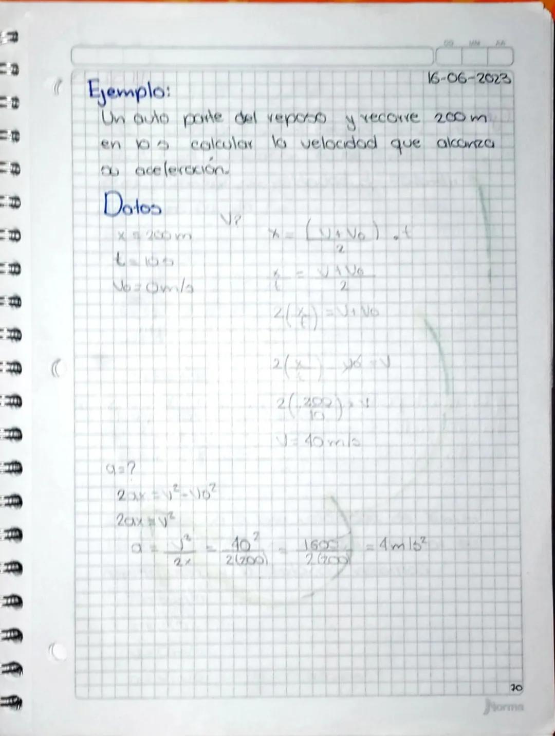 DO MM AA
Movimiento Rectilineo
Uniforme (MAU)
Es aquel en el cual los objetos recorren olratan-
cias iguales en tiempos iguales
Ejemplo la s