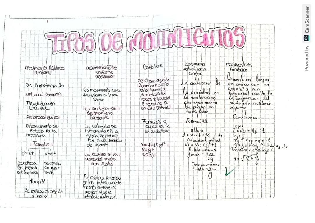 Tipos de movimientos 