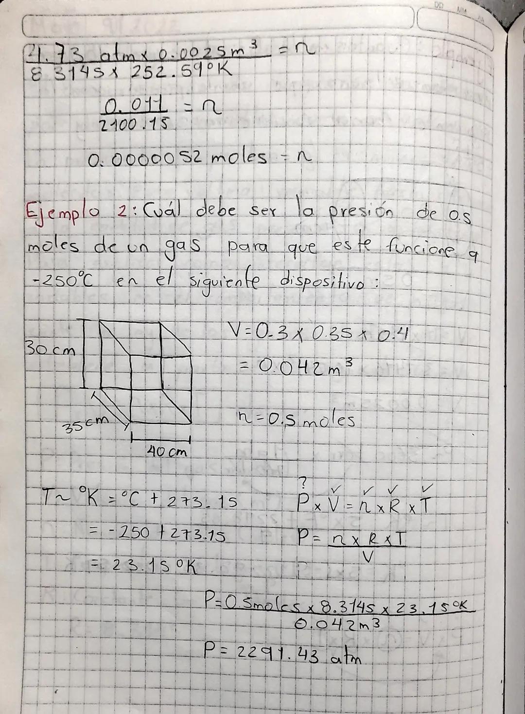 Ley de los Gases Ideales.
comportamiento de un gas.
Se
हो
Por
diferentes variables como
ve
afectado
el volúment
La presión, la temperatura y