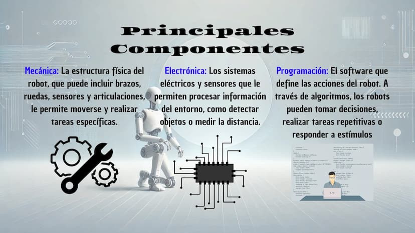 ROBÒTICA
Es una rama de la tecnología que se enfoca en diseñar,
construir y programar robots. Los robots son máquinas
programables que puede