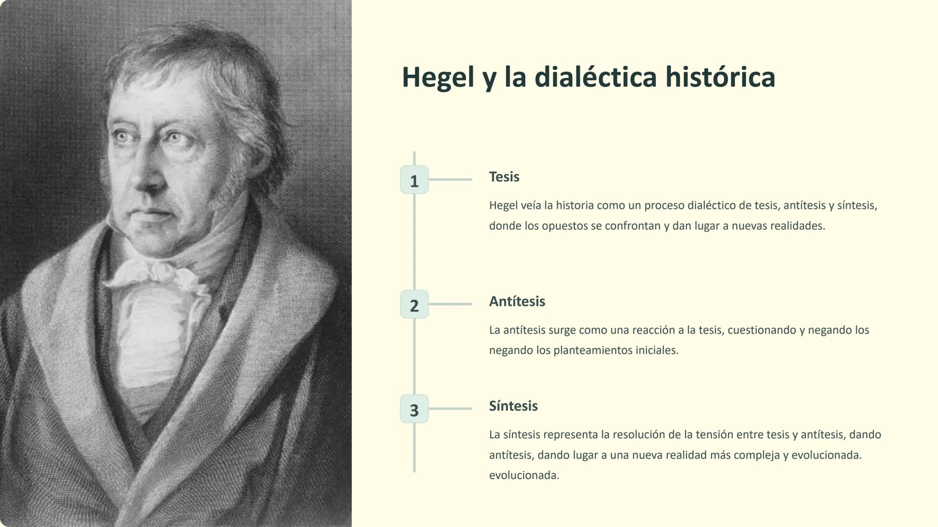 Filosofía de la
historia: Hegel, Marx y
Marx y Fukuyama
La filosofía de la historia analiza los patrones y
significados en el desarrollo de 