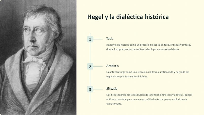 Filosofía de la
historia: Hegel, Marx y
Marx y Fukuyama
La filosofía de la historia analiza los patrones y
significados en el desarrollo de 