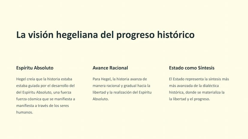 Filosofía de la
historia: Hegel, Marx y
Marx y Fukuyama
La filosofía de la historia analiza los patrones y
significados en el desarrollo de 