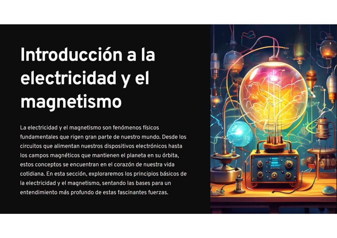 Introducción a la electricidad y el magnetismo