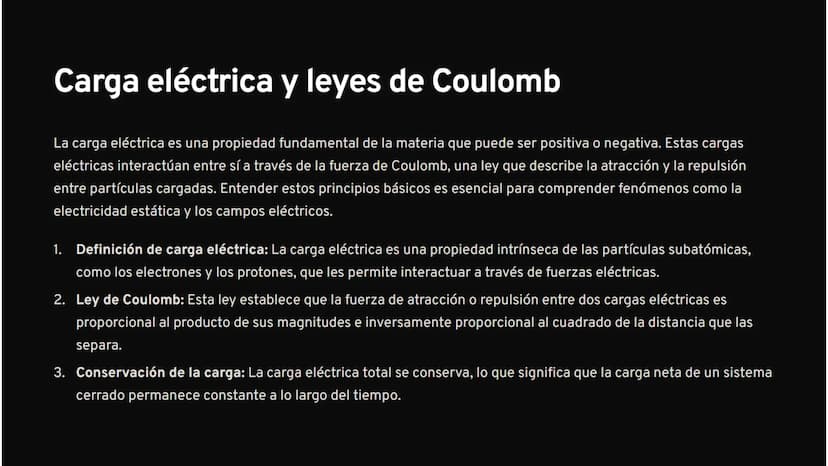B
Introducción a la
electricidad y el
magnetismo
La electricidad y el magnetismo son fenómenos físicos
fundamentales que rigen gran parte de