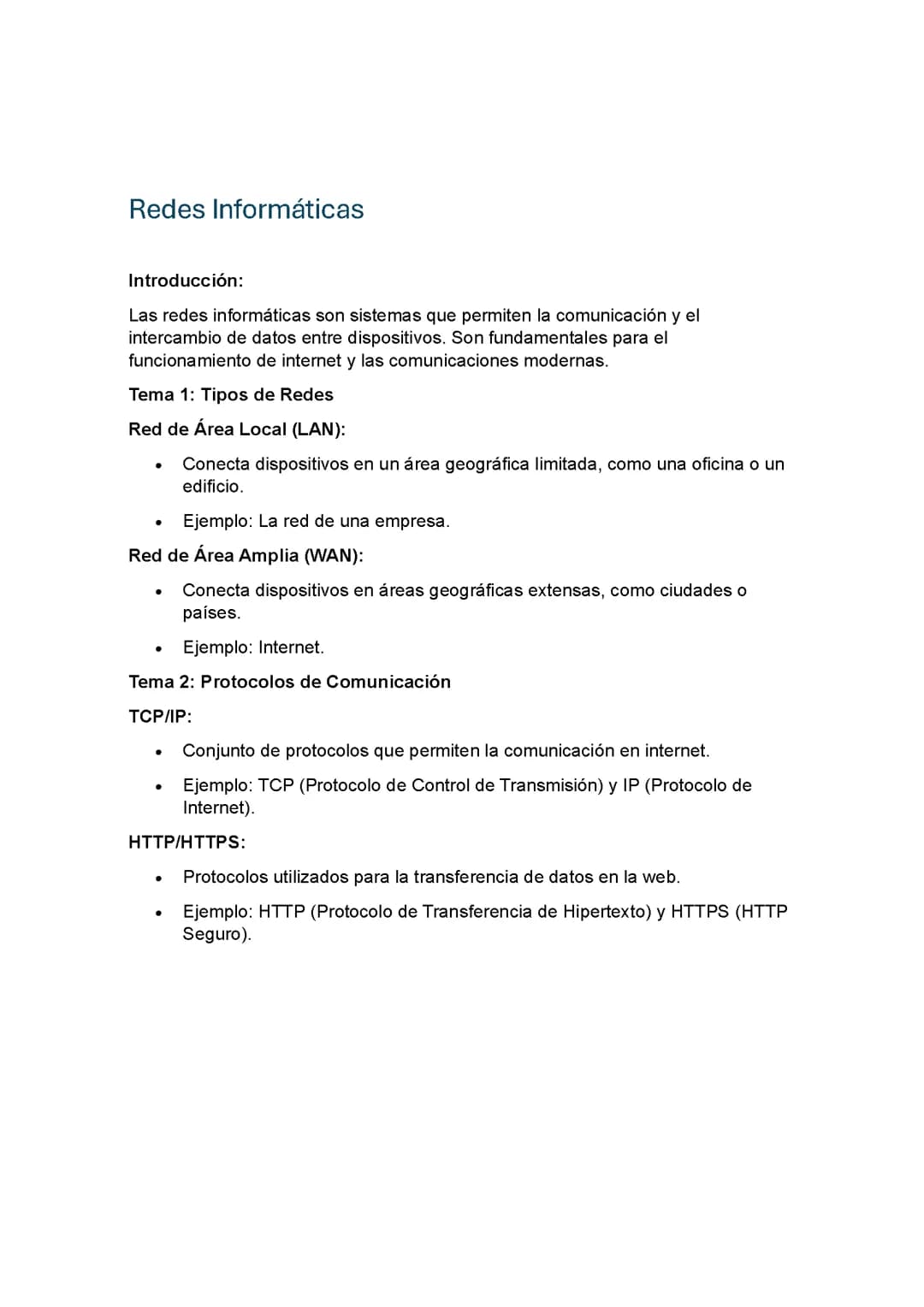 Redes Informáticas