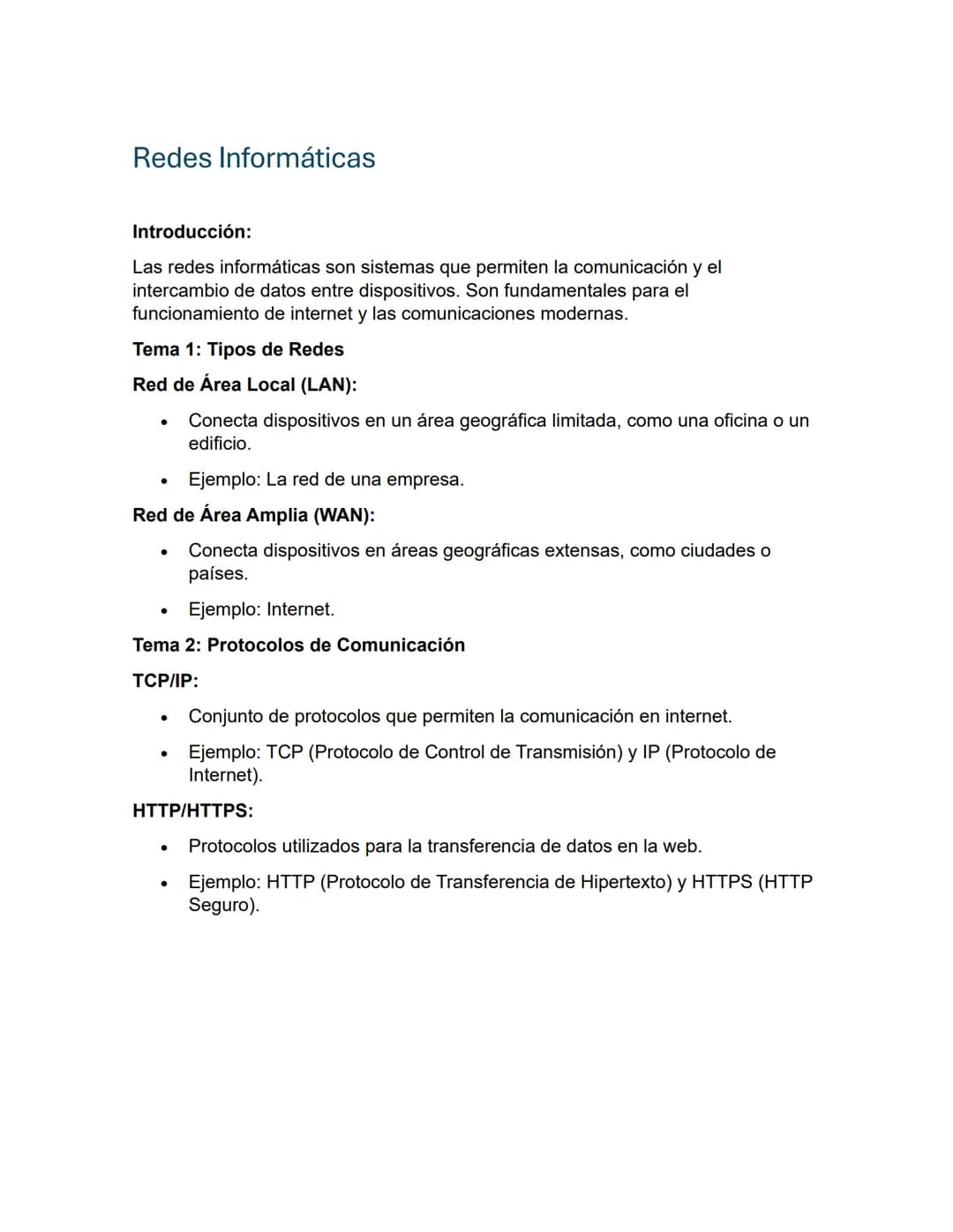 Redes Informáticas
Introducción:
Las redes informáticas son sistemas que permiten la comunicación y el
intercambio de datos entre dispositiv
