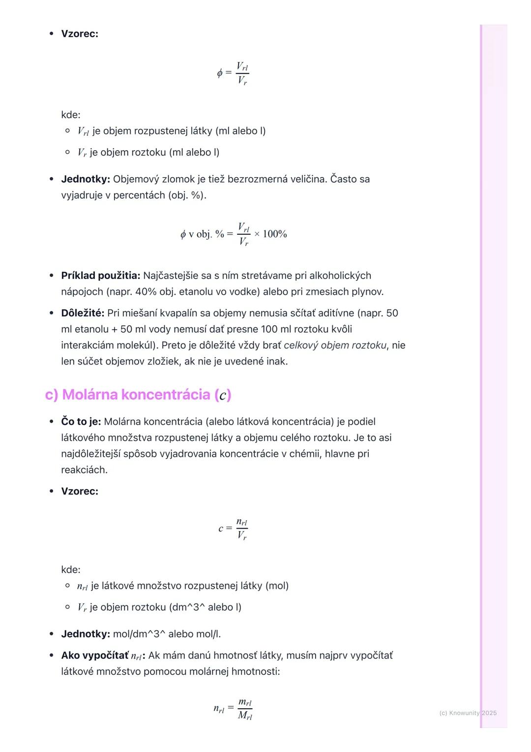 # Vyjadrovanie koncentrácie
roztokov

1. Prehľad vyjadrovania koncentrácie
roztokov

V chémii je veľmi dôležité vedieť, koľko rozpustenej lá