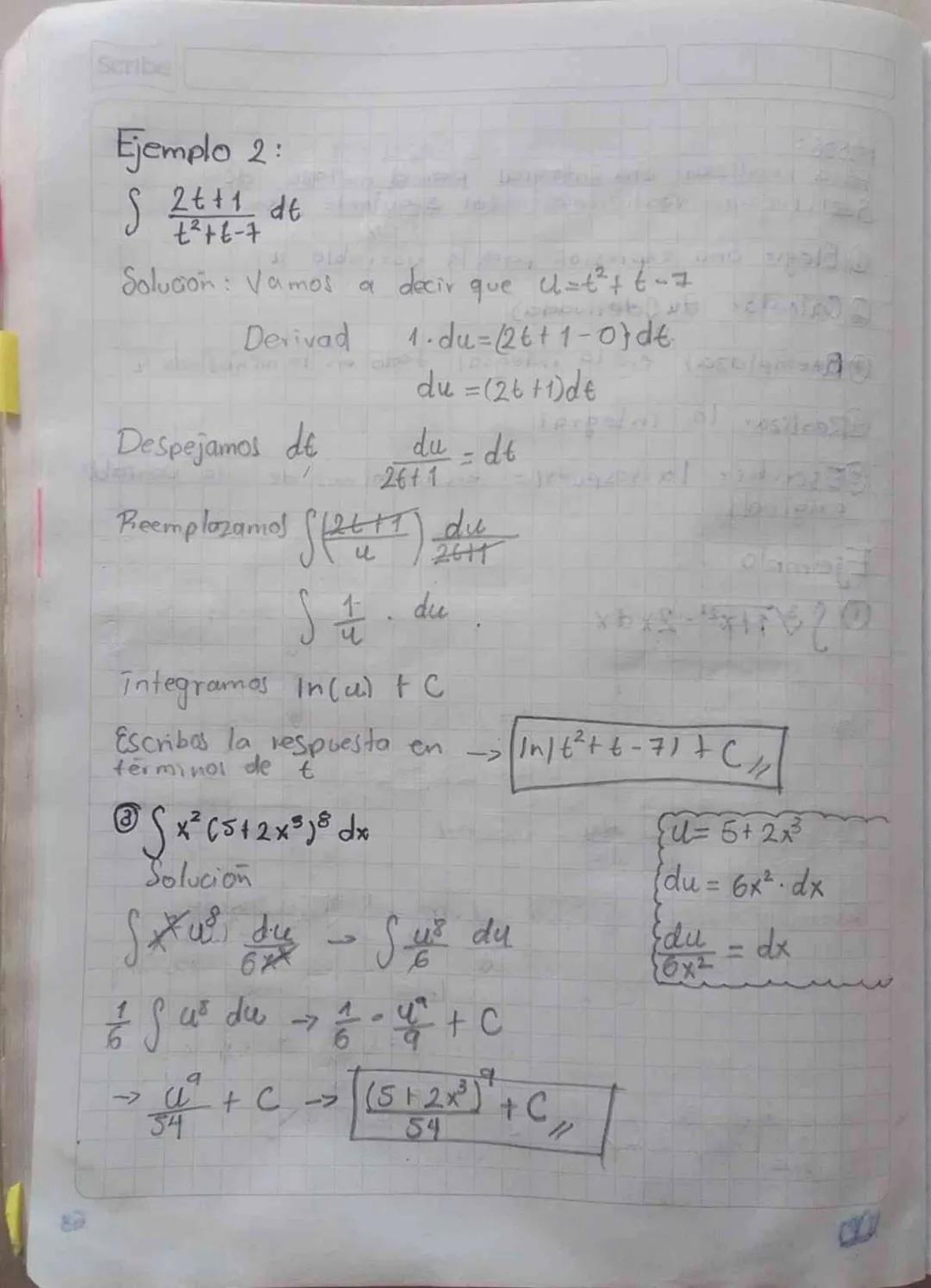 07 02 24
Catulo Integral.
Scribe
Antiderivada: Se dice que una funcion F(x) es una antiderivada
(o primitiva) de la funcion f(x) en el
F'(x)
