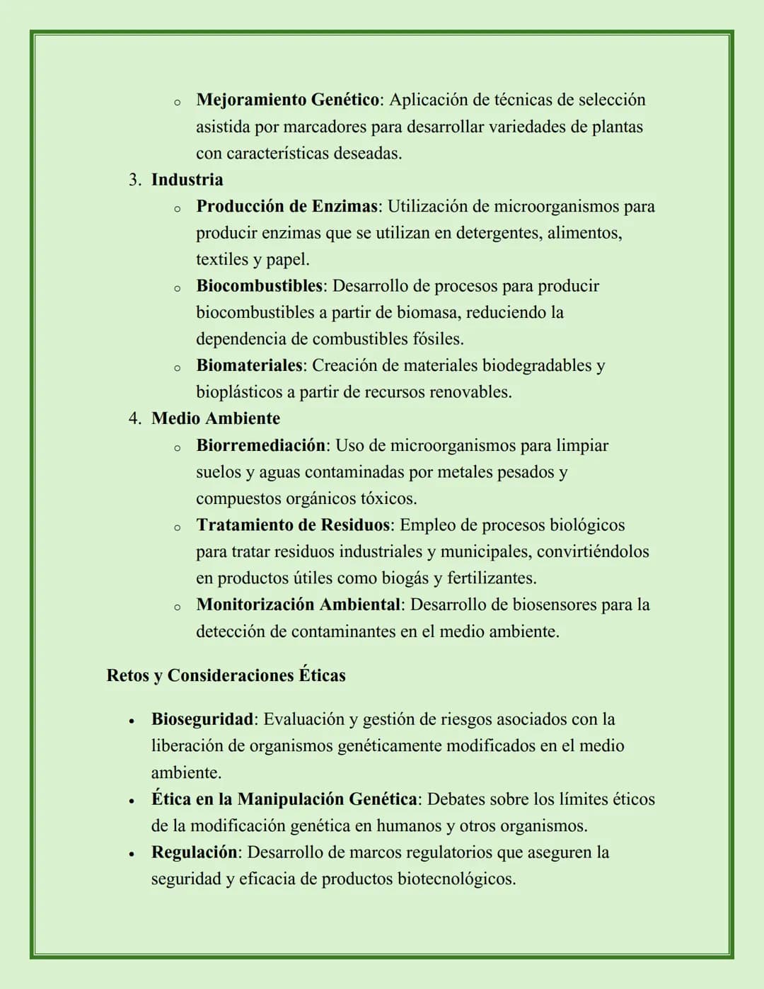 BIOTECNOLOGÍA Y SUS
APLICACIONES
La biotecnología es una rama de la ciencia que utiliza organismos vivos,
sistemas biológicos o sus derivado