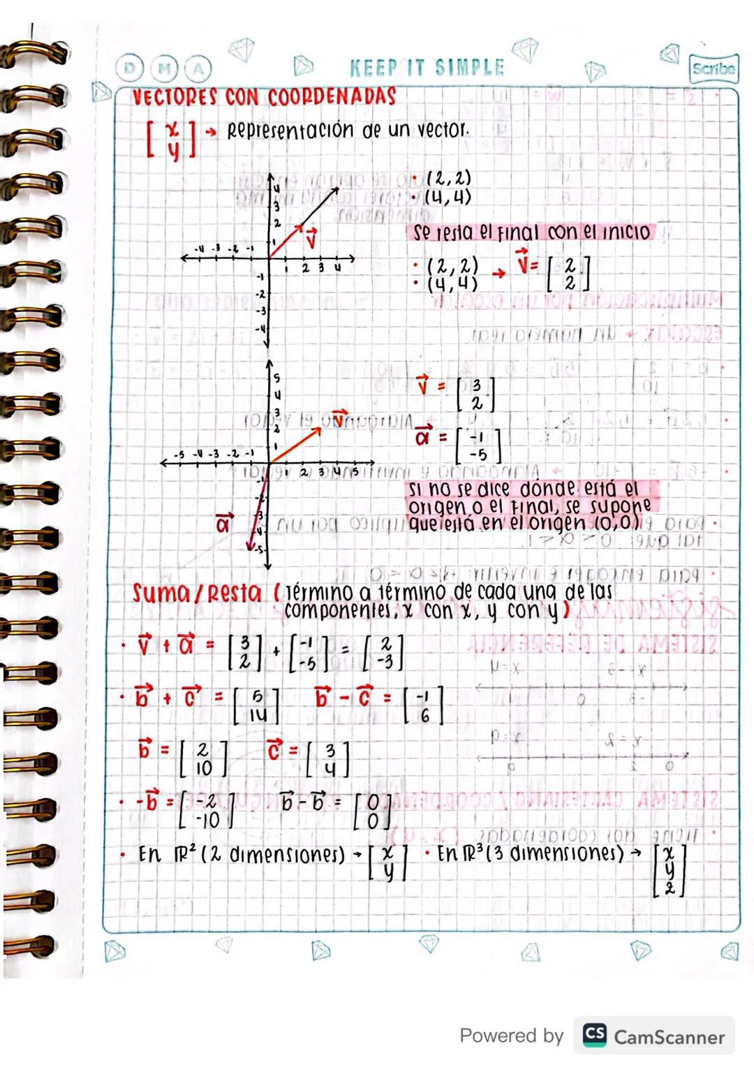 Scribe

STAY COOL

Resta:

Un vector negativo se invierte/cambia de dirección

(N)

/-(\)

+

=

=

←

cuando se suman vectores con direcció