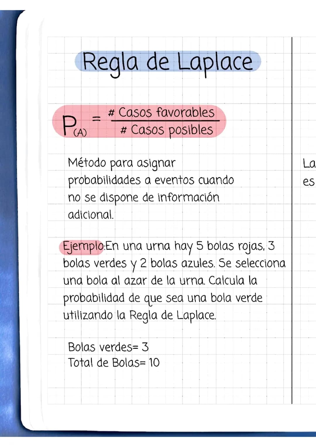 Regla de Laplace 