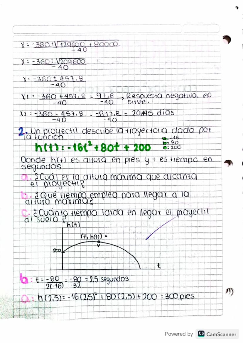 DD
MM
16.05.2023
FUNCIÓN
PARTE 2
Cuadratica
1. ((x) = y=-3x²-6x-3
0 - 3 0 - 60 = -3
concavo
hacia abajo
=
Punto de corte con y
Vertice b
29
