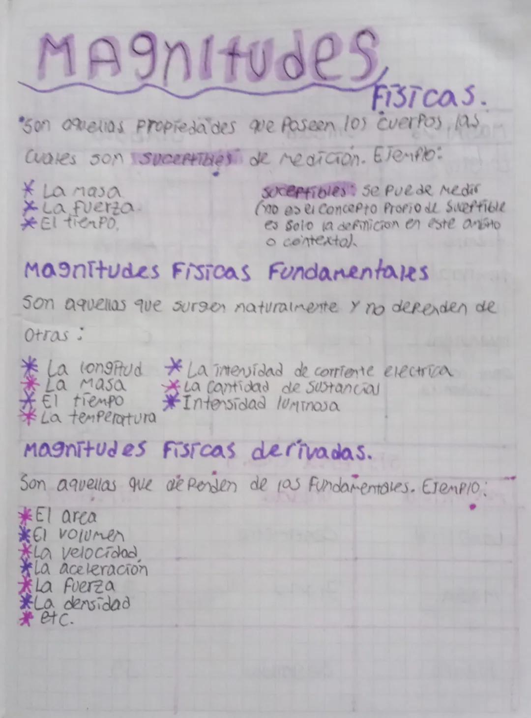 # Magnitudes
Fisicas.
"Son amelias propiedades que poseen los cuerpos, las
Cuales son suceptibles de medición. Ejemplo:
* La masa
La fuerza.