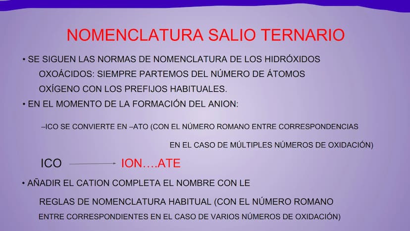 NOMENCLATURA
COMPUESTOS BINARIOS
DE OXIGENO
(nomenclatura IUPAC) METAL + OXIGENO = ÓXIDO
Cuente cuántos átomos de oxígeno hay: uno (monóxido