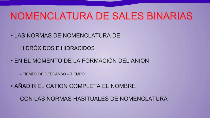 NOMENCLATURA
COMPUESTOS BINARIOS
DE OXIGENO
(nomenclatura IUPAC) METAL + OXIGENO = ÓXIDO
Cuente cuántos átomos de oxígeno hay: uno (monóxido