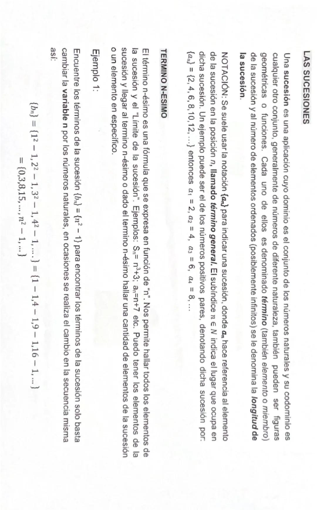 Límites de sucesiones