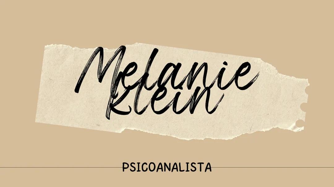 Melanie Klein 