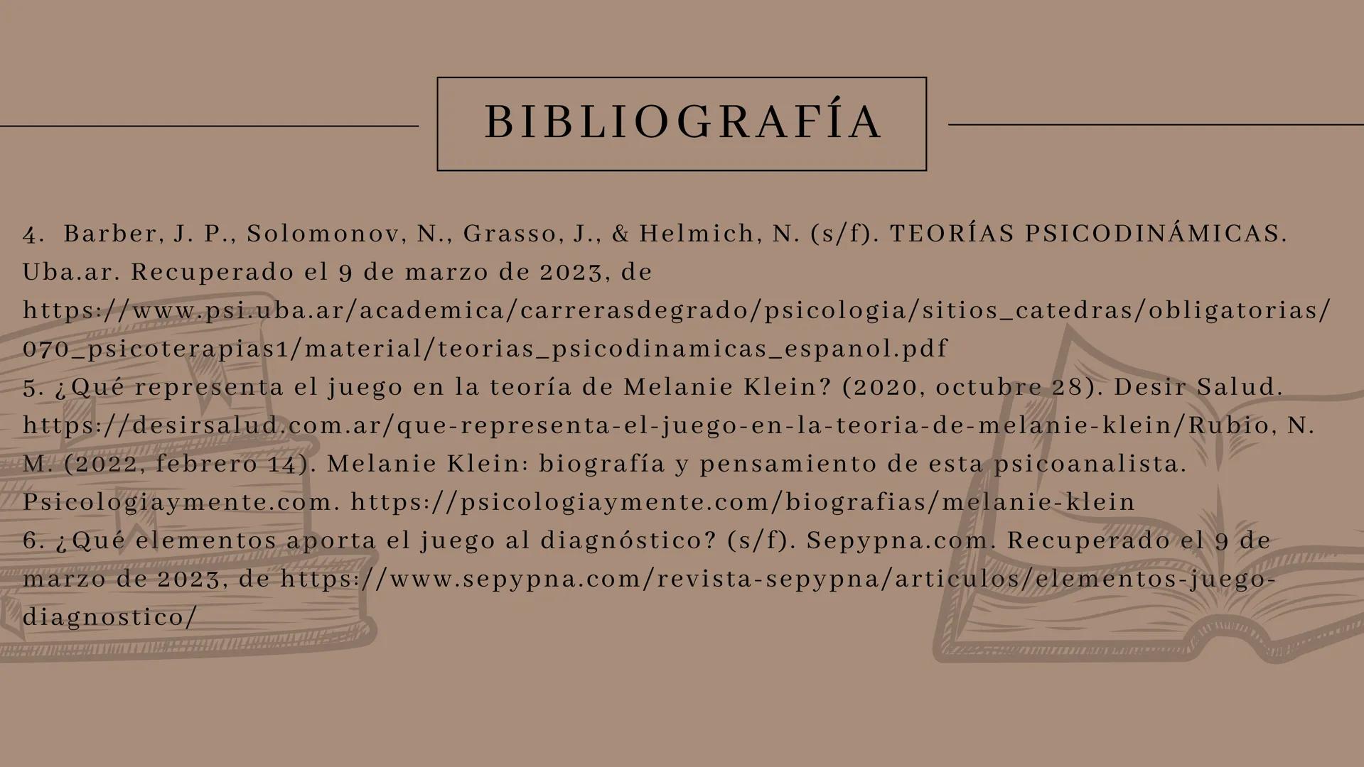 # Melanie

PSICOANALISTA # Indice

1. BIOGRAFIA

2. TEORIA

3. PSICOLOGIA DINAMICA

4. BIBLIOGRAFIAS # Biografia

Melanie Klein (Viena, 30 d