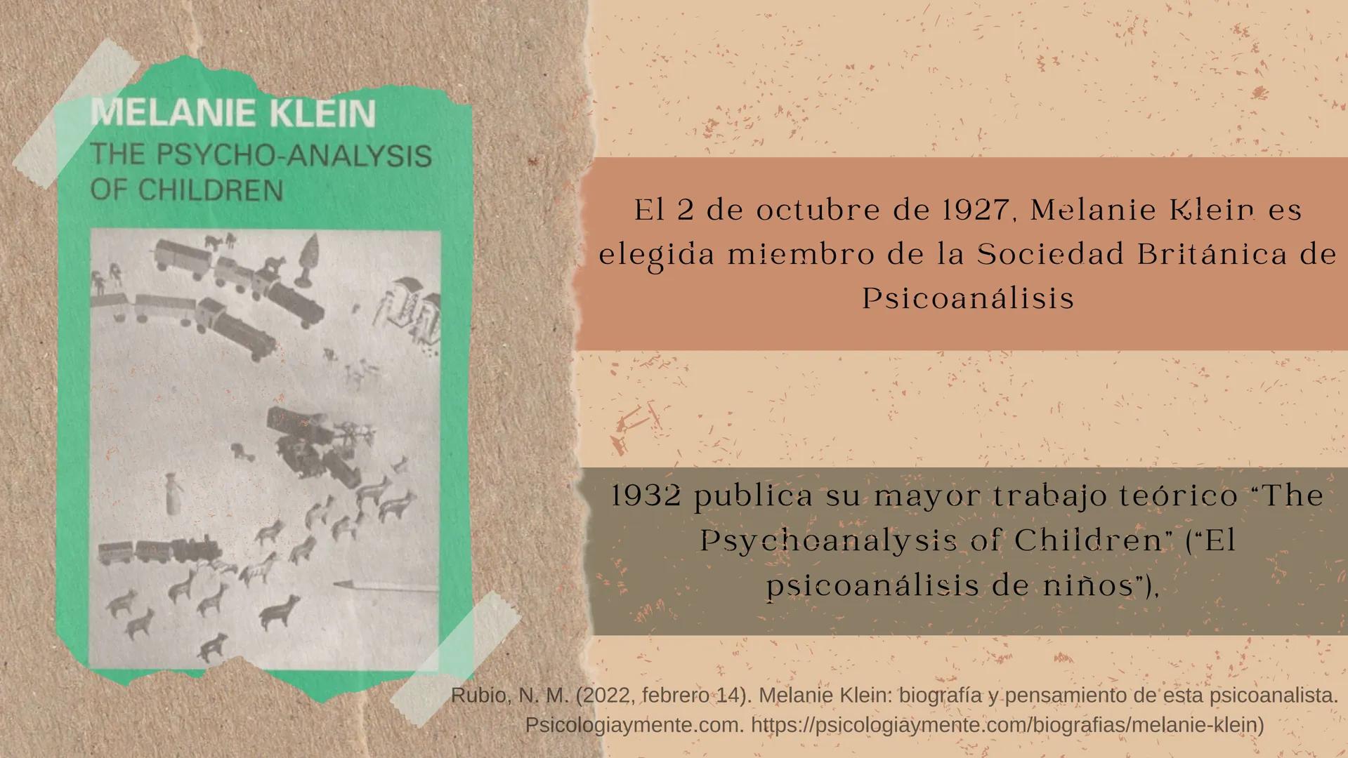 # Melanie

PSICOANALISTA # Indice

1. BIOGRAFIA

2. TEORIA

3. PSICOLOGIA DINAMICA

4. BIBLIOGRAFIAS # Biografia

Melanie Klein (Viena, 30 d