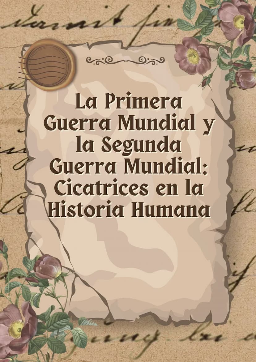 damit fin
La Primera
Guerra Mundial y
la Segunda
Guerra Mundial:
Cicatrices en la
Historia Humana
any 10
10
ht
mg,
all it
place
R
big-c
ne y