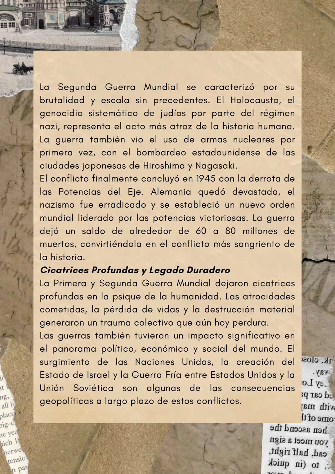 damit fin
La Primera
Guerra Mundial y
la Segunda
Guerra Mundial:
Cicatrices en la
Historia Humana
any 10
10
ht
mg,
all it
place
R
big-c
ne y