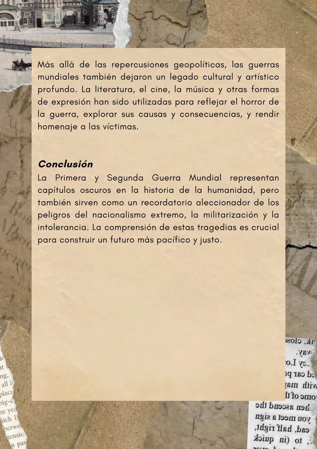 damit fin
La Primera
Guerra Mundial y
la Segunda
Guerra Mundial:
Cicatrices en la
Historia Humana
any 10
10
ht
mg,
all it
place
R
big-c
ne y