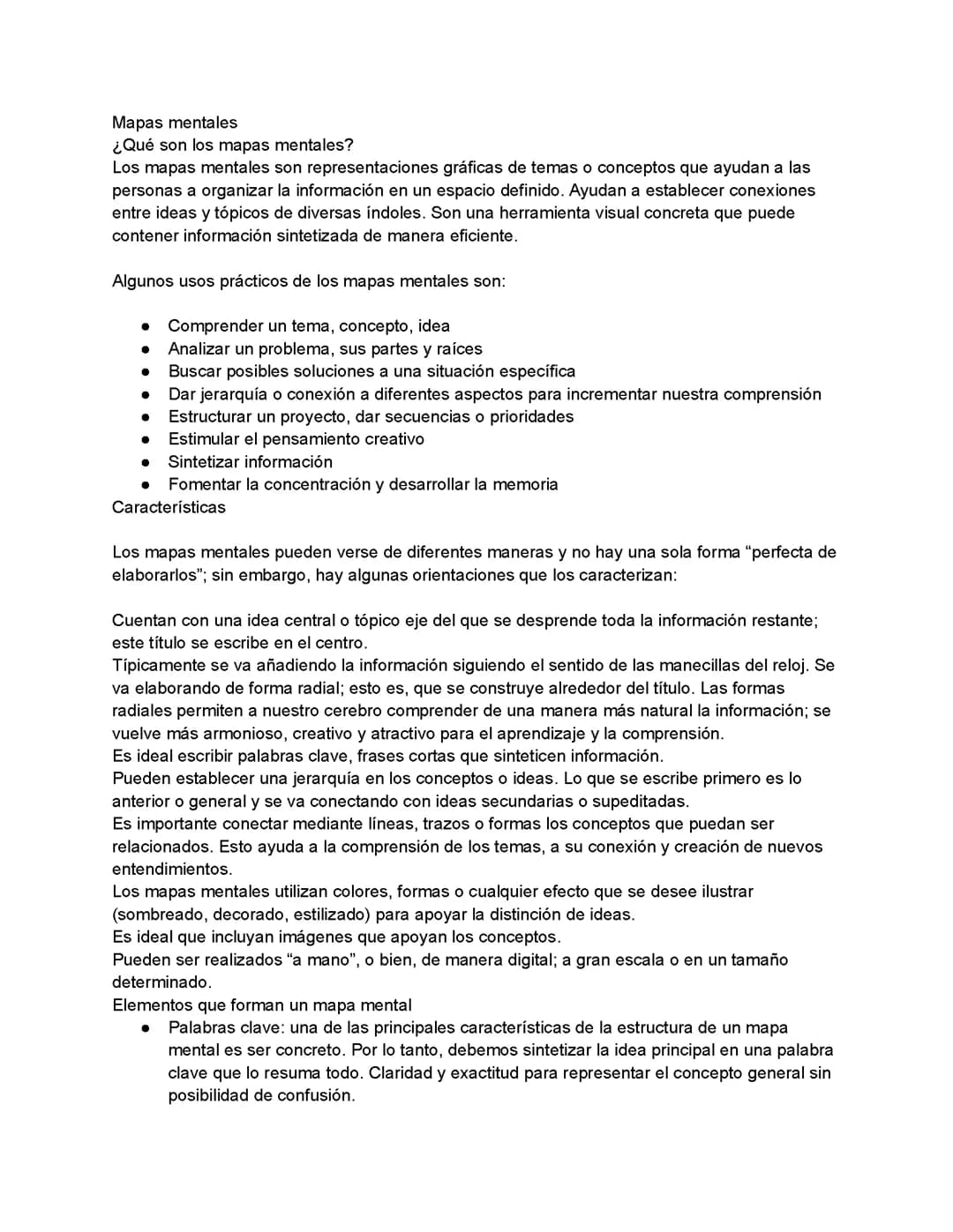 Tipos de mapas
