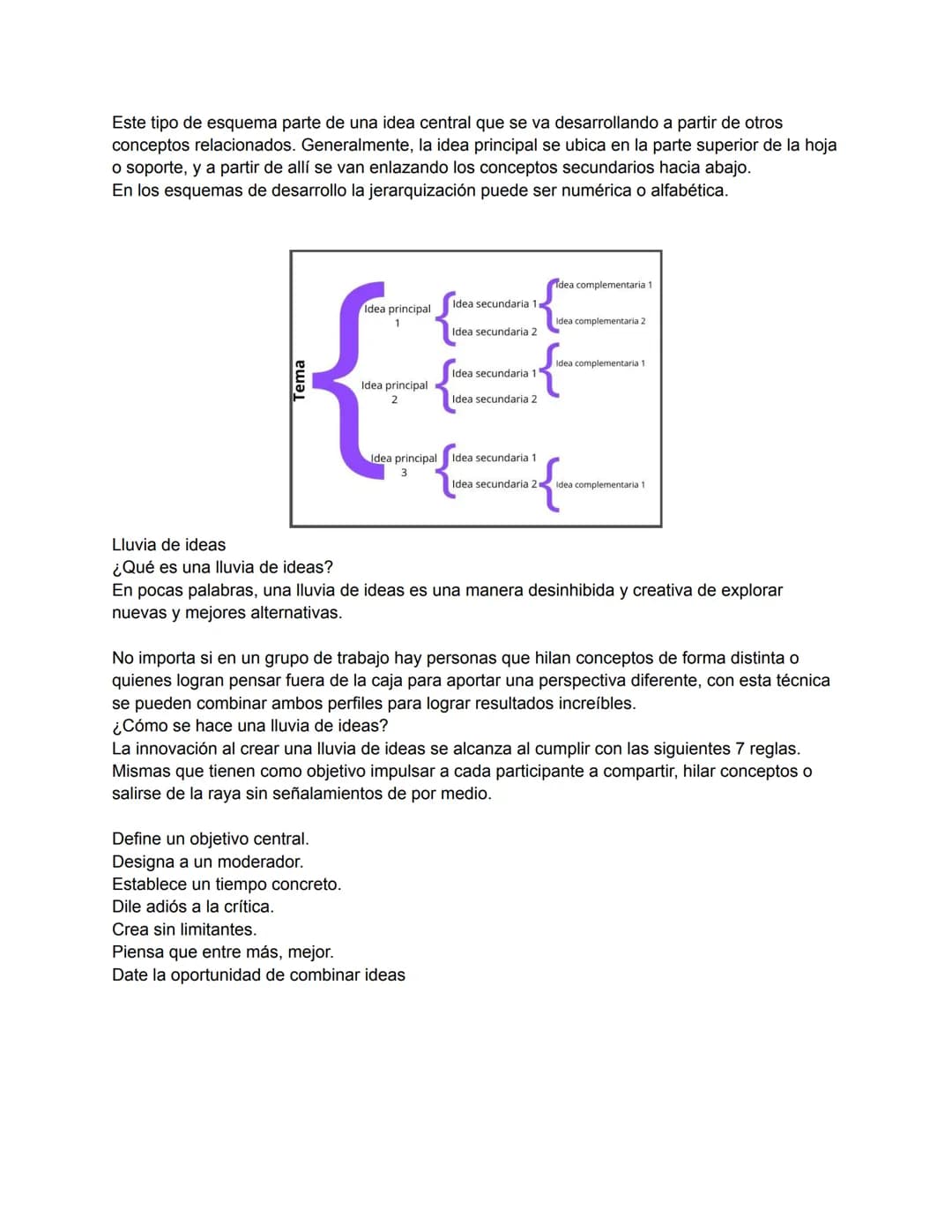 Mapas mentales
¿Qué son los mapas mentales?
Los mapas mentales son representaciones gráficas de temas o conceptos que ayudan a las
personas 