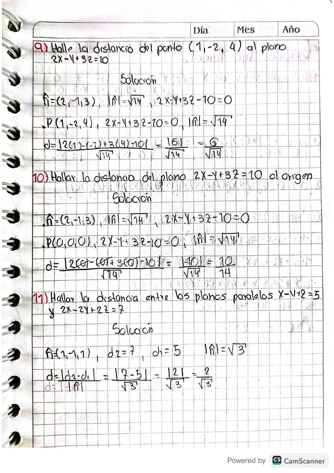 Recta En El Espacio
11
Definicion de recta: Sean los puntos PCX1, X2, 2₁) y
QCX2, 42, 22) Sobre una recta T, un Vector
Paralelo a la recta T
