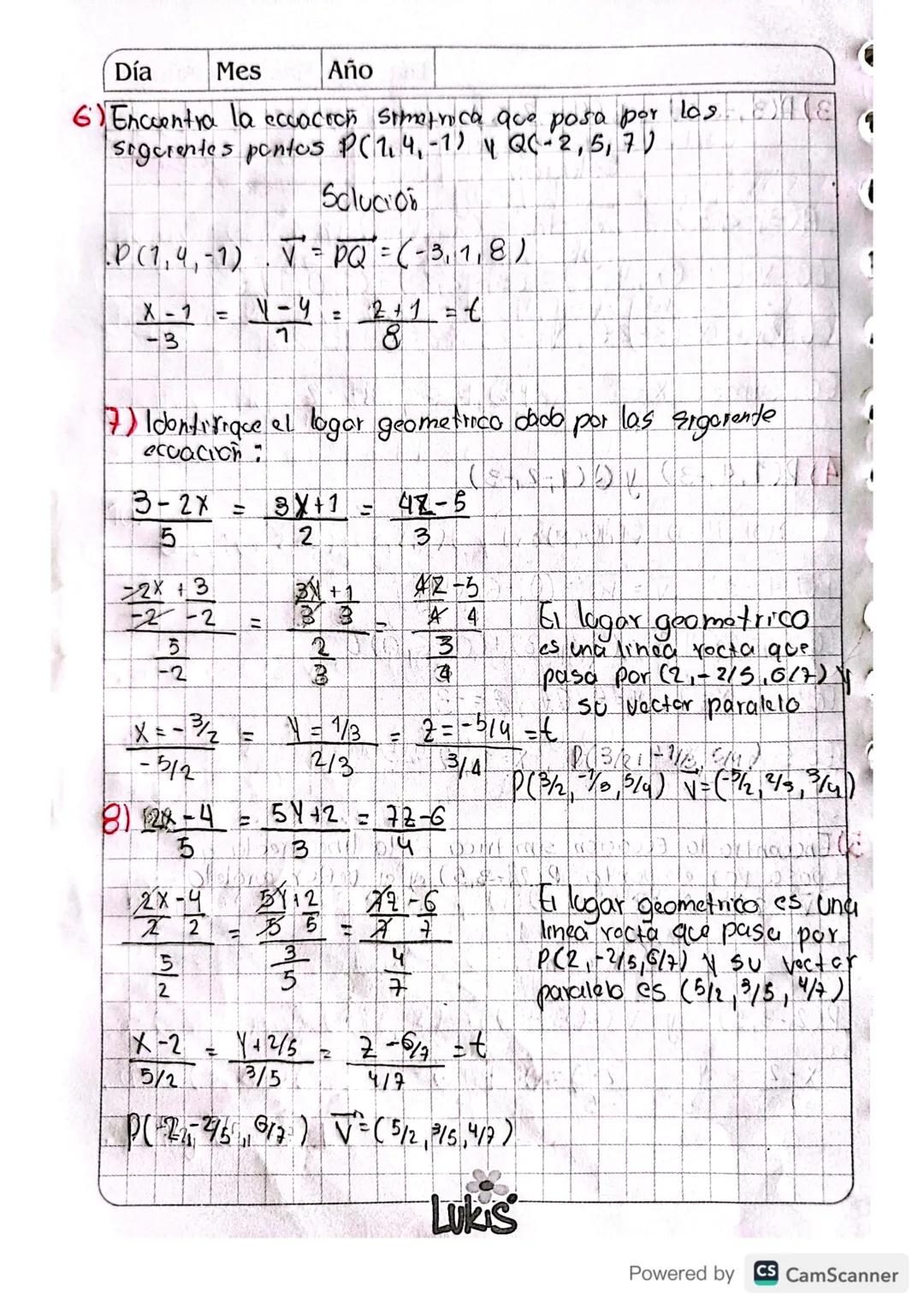 Recta En El Espacio
11
Definicion de recta: Sean los puntos PCX1, X2, 2₁) y
QCX2, 42, 22) Sobre una recta T, un Vector
Paralelo a la recta T