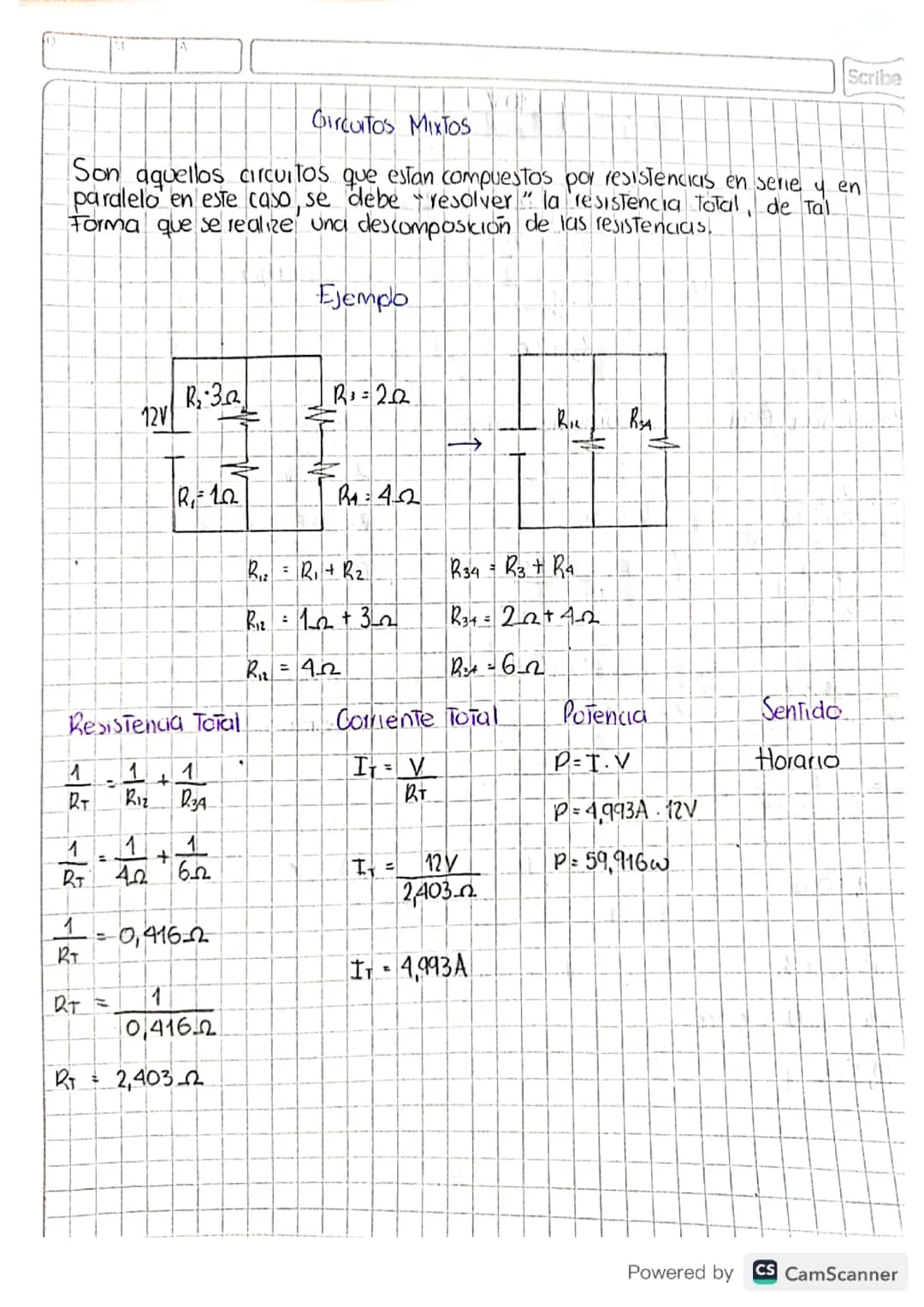 Circuitos Mixtos-Serie-Paralelo 