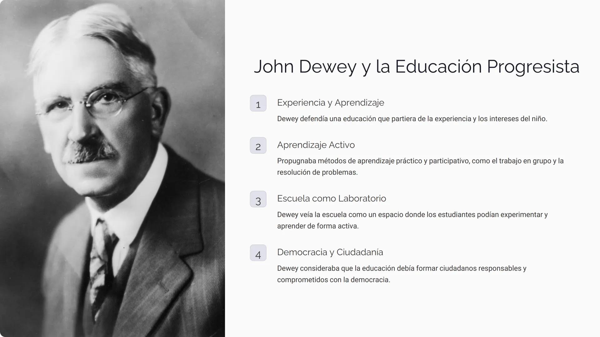 Filosofía de la
Educación:
Pensadores Influyentes
La filosofía de la educación explora las bases, los fines y los
métodos de la educación. A