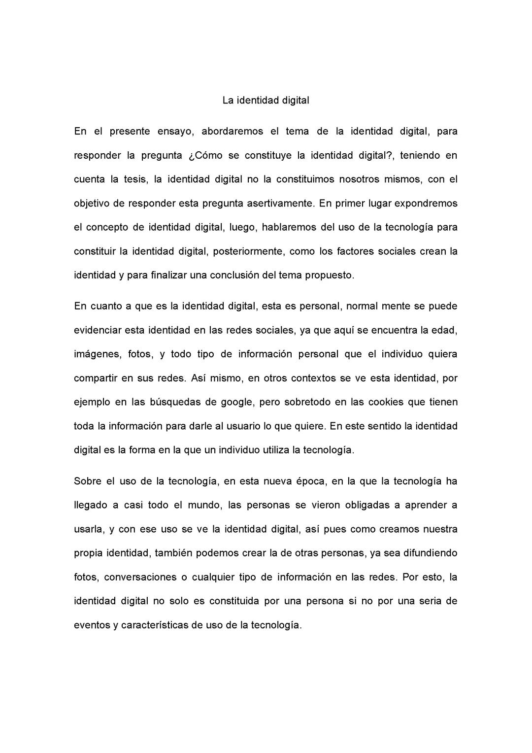 La Construcción de la Identidad Digital