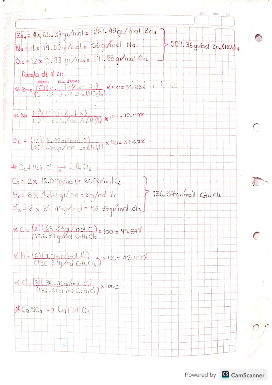 COMPOSICION
QUIMICA
Los compuestos quimicas necesitan evaluarse de acuerdo
a su concentracion y gramos moleculares, para esto es necesario
l