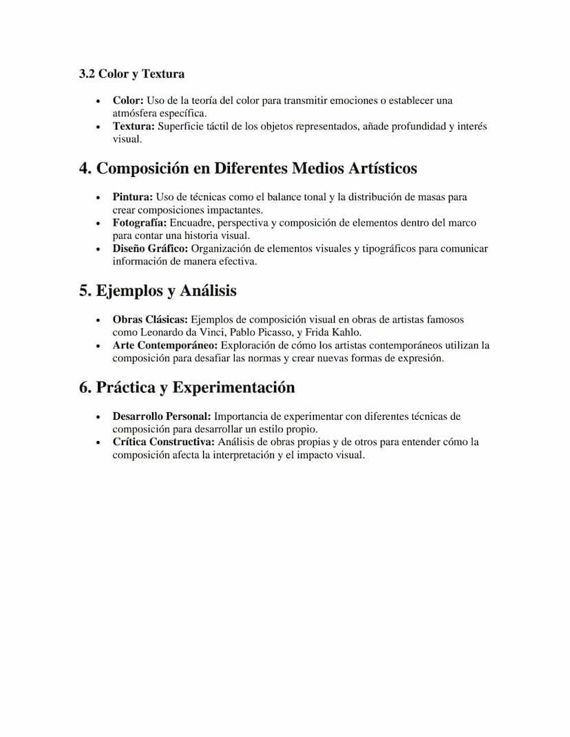 Composición Visual
APUNTES//
1. Definición y Propósito
•
•
Definición: La composición visual se refiere a la disposición y organización de
e