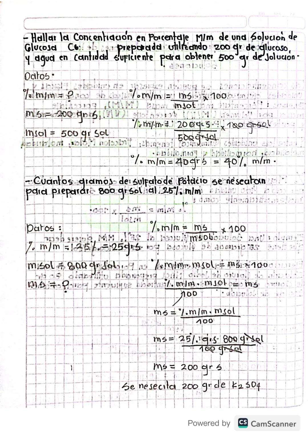 DD JAMA
Modos de expresar las concentraciones de las
Soluciones.
(ds concentraciones se pueden expresar en unidades Fisicas y
Unidades quimi