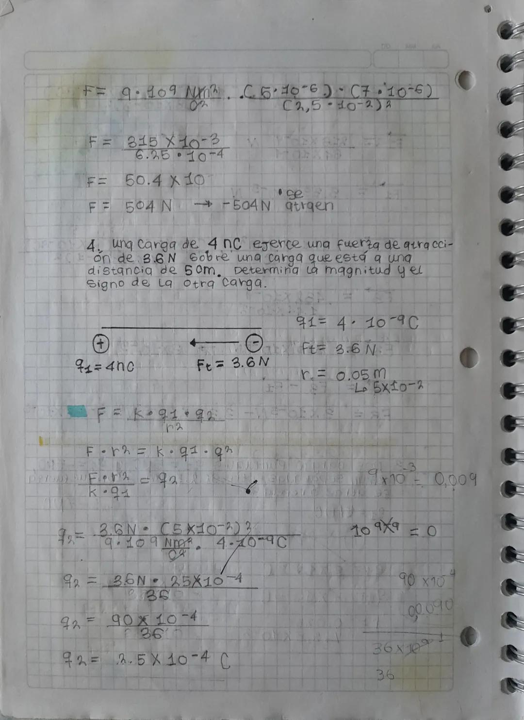 0
la ley de
Coulomb.
"C"
La Ley de Coulomb me permite calcular la intensi-
dad de la fuerza
cargas
de atracción o repulsión de las
Las fuerz