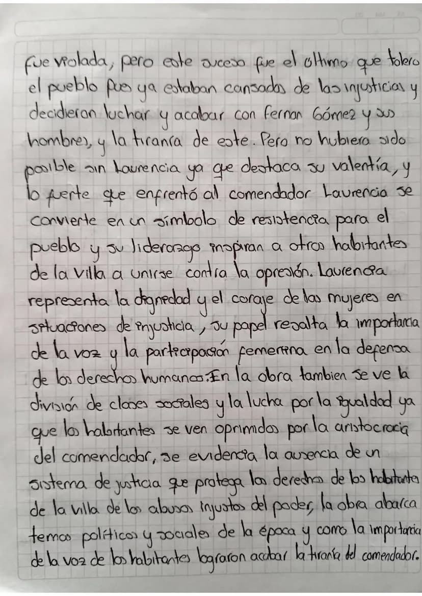 Fuente Ovejuna
ab
Fuente
ovejuna de Lope de Vega 1619, esta obra
tiene variou problemáticas, en la obra se ven varios
injusticias cometidas
