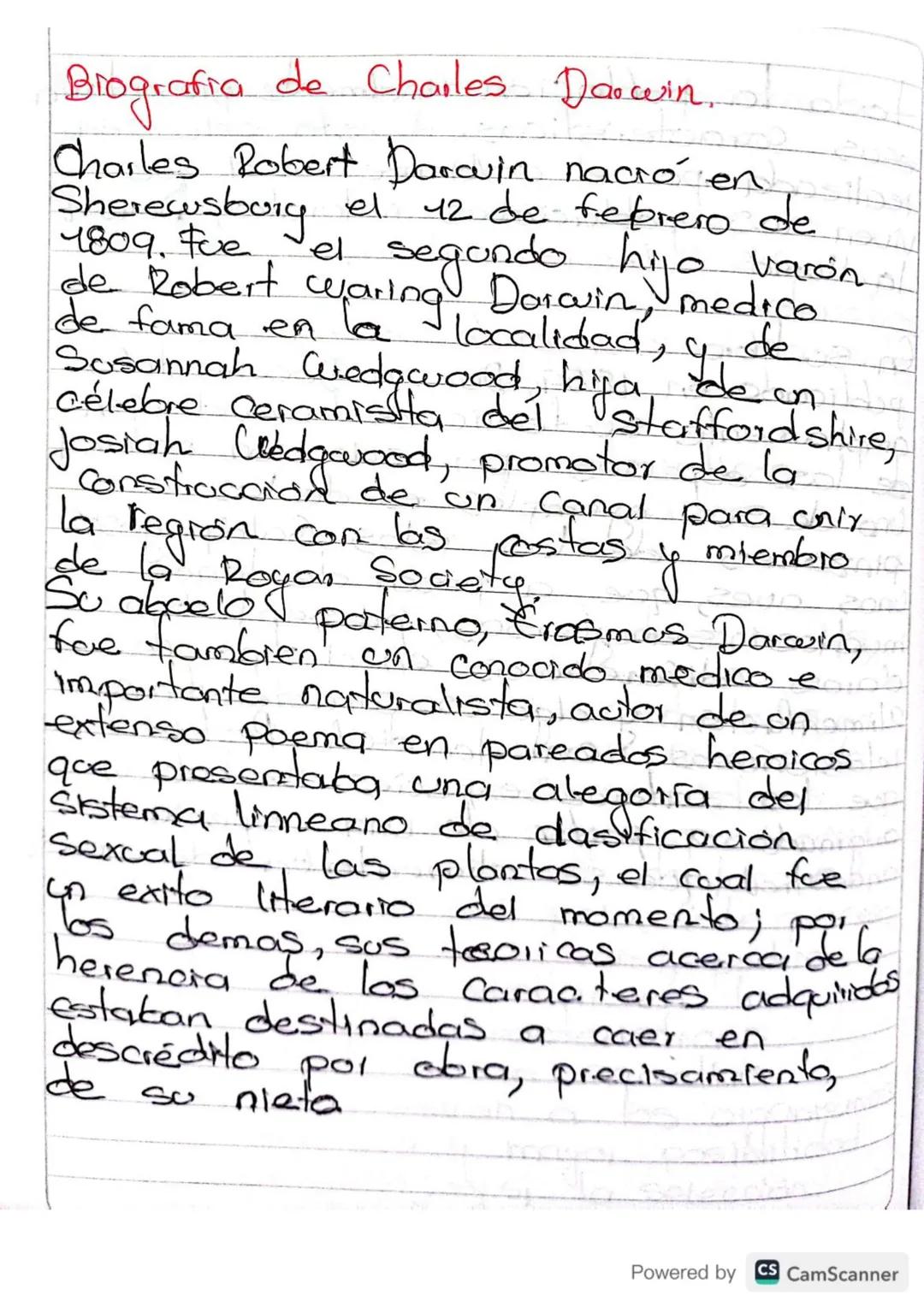 Zperiodo
La teoria evolutiva de
charles Darwin
En 1836, el natorista, Charles, Darwin &
Inglaterra luego de anco
Fegreso
de
ands.
del barco

