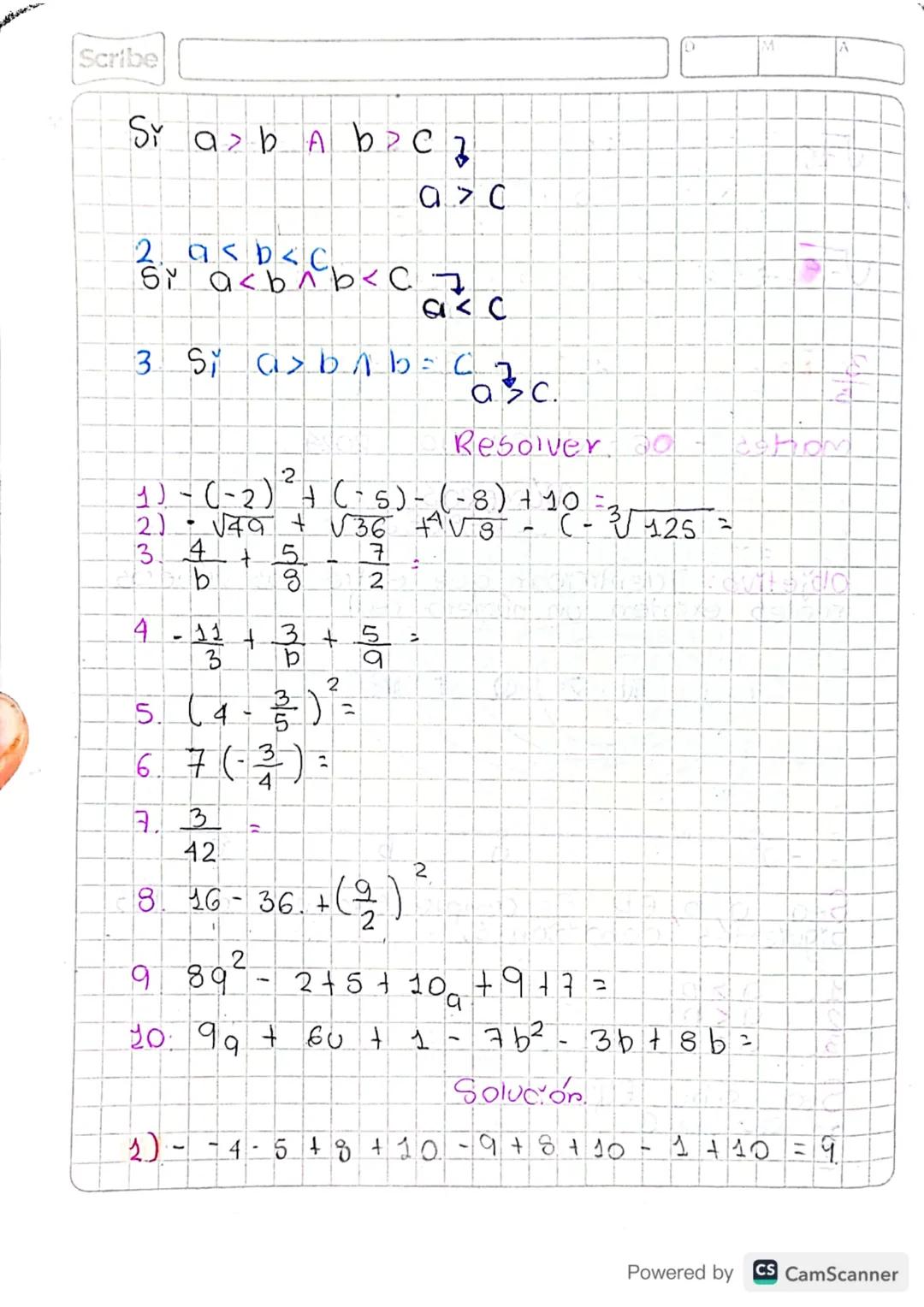 Scribe
Miercoles
.
31 de Enero - 2024
Números Reales.
* Denbidad
+ Operaciones
•
*
Intervalos
TEMAS
Desigualdades e inecuaciones
* Inecuacio