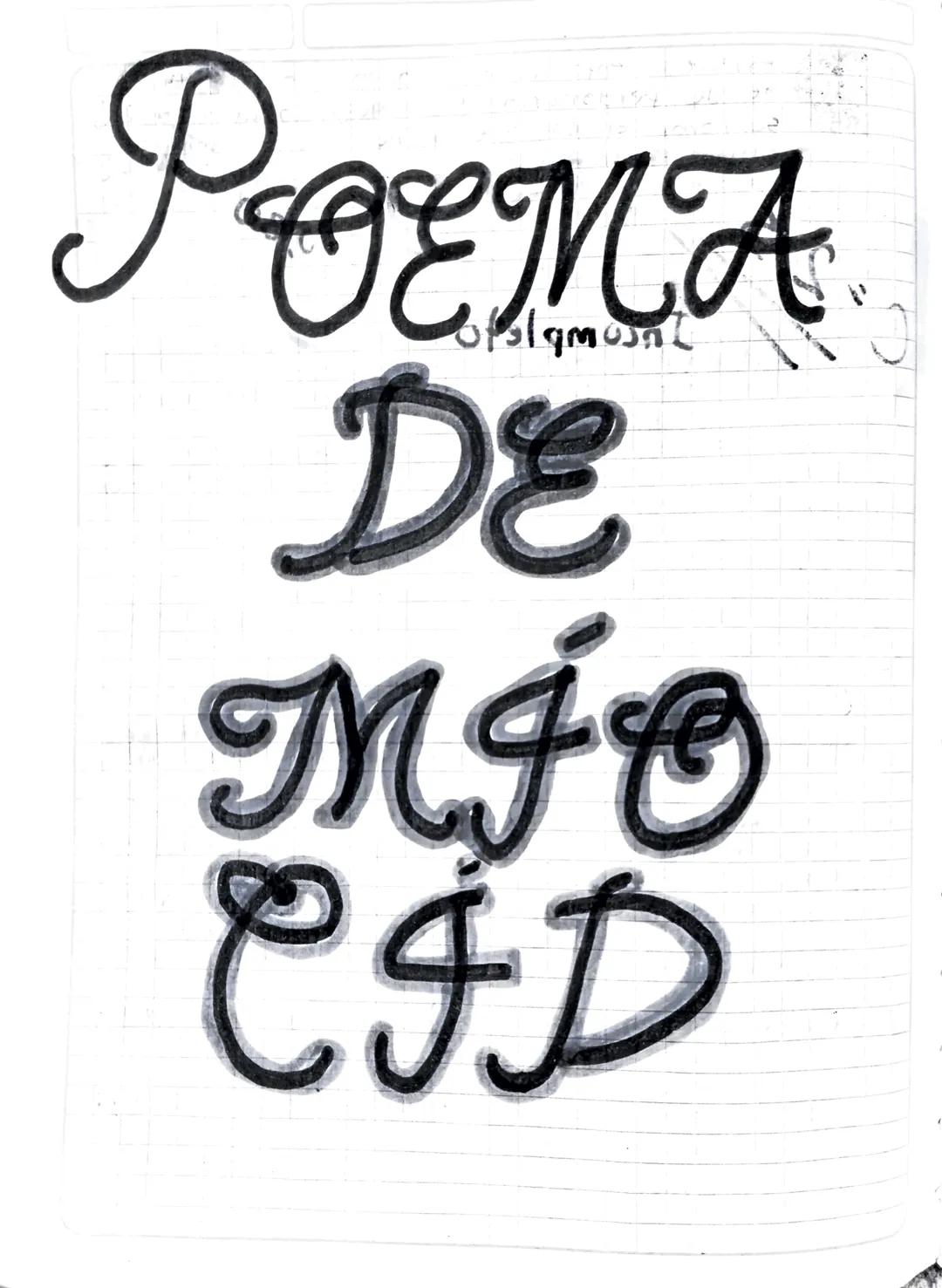 POEMA
DE
MÍO
CÍD LOCALIZACIÓN DE LA
OBRA
1 titulo de la obra
*
• ¿DE DONDE SURGE EL TÍTULO?
RSurge del Personaje del Tema, Porque la obra
es