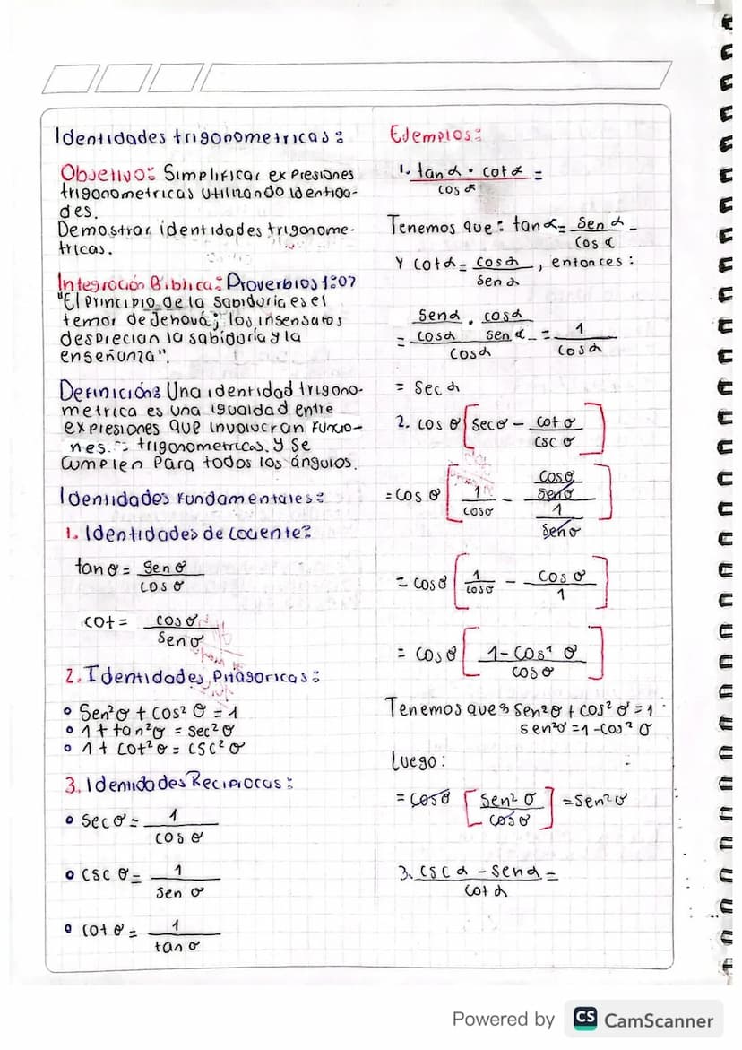 Identidades trigonometricas:
Objetivo: Simplificar expresiones
trigonometricas utilizando identioa-
des.
Demostrar identidades trigonome.
tr