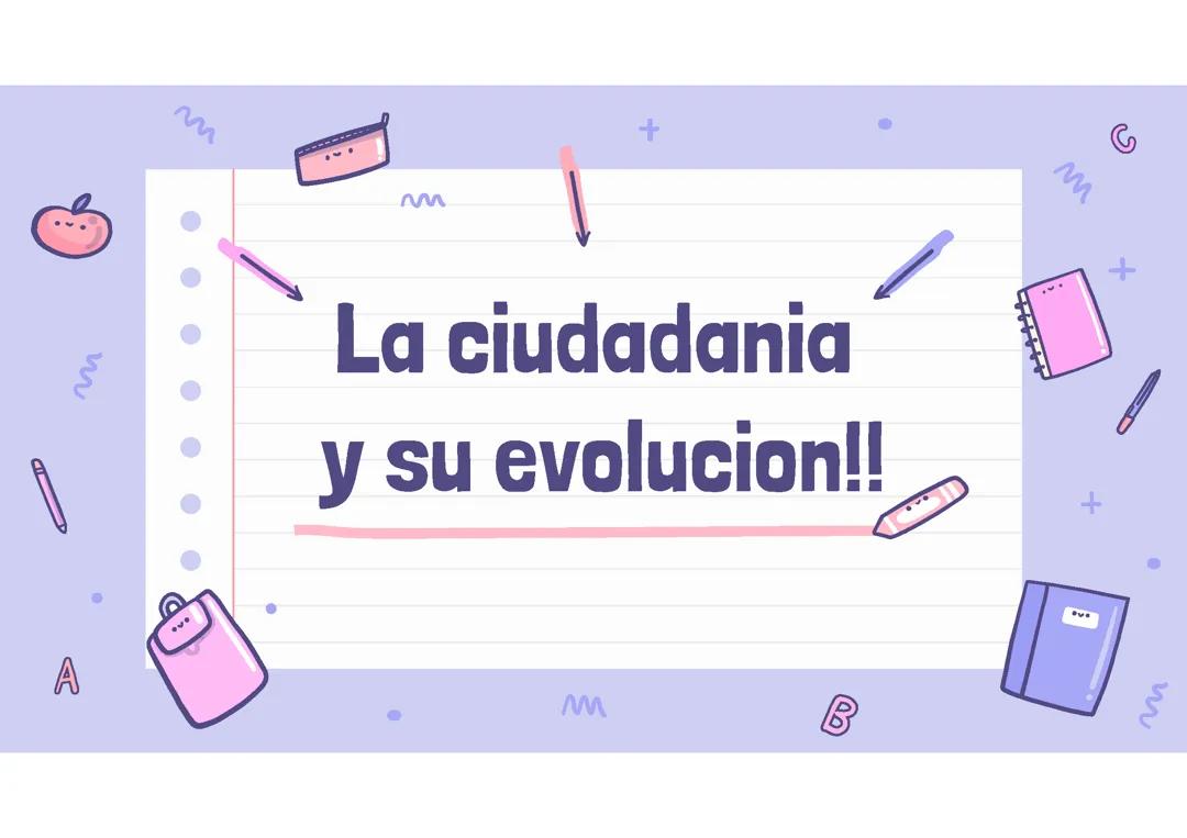 Ciudadania y su evolucion