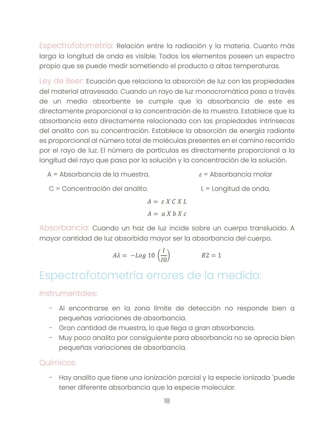 Técnicas especiales
Error total: Efecto combinado o reto del error aleatorio y sistemático:
-
Error aleatorio: Diferencia entre un resultado