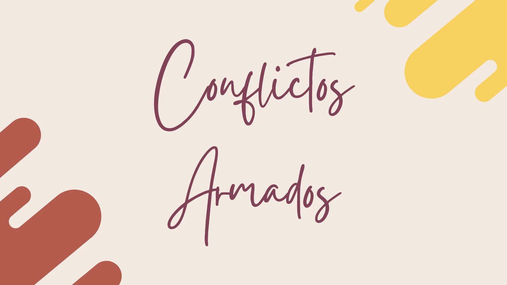 Conflictos
Armados ¿Que es?
Los conflictos armados son enfrentamientos violentos entre
grupos, ya sean naciones, facciones o comunidades. Va