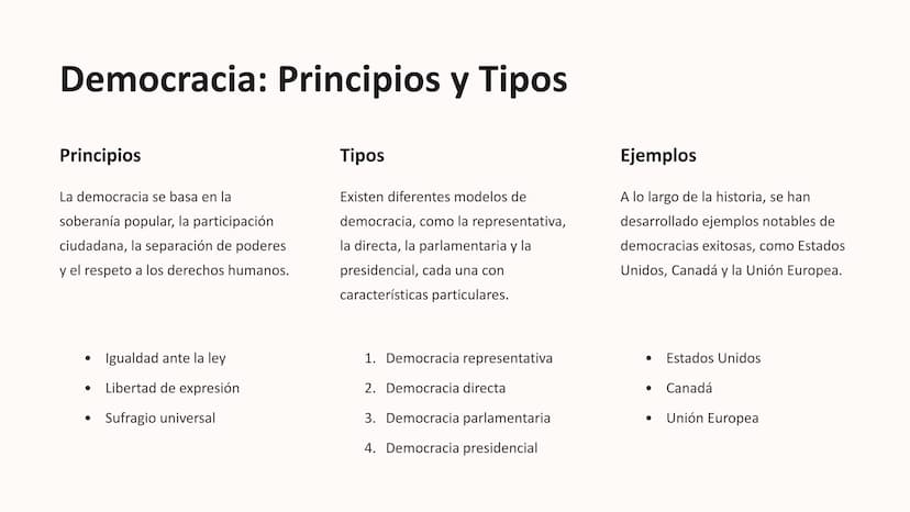 Formas de
Gobierno e
Ideologías
Las formas de gobierno e ideologías han moldeado la historia del
mundo, influyendo en la organización social