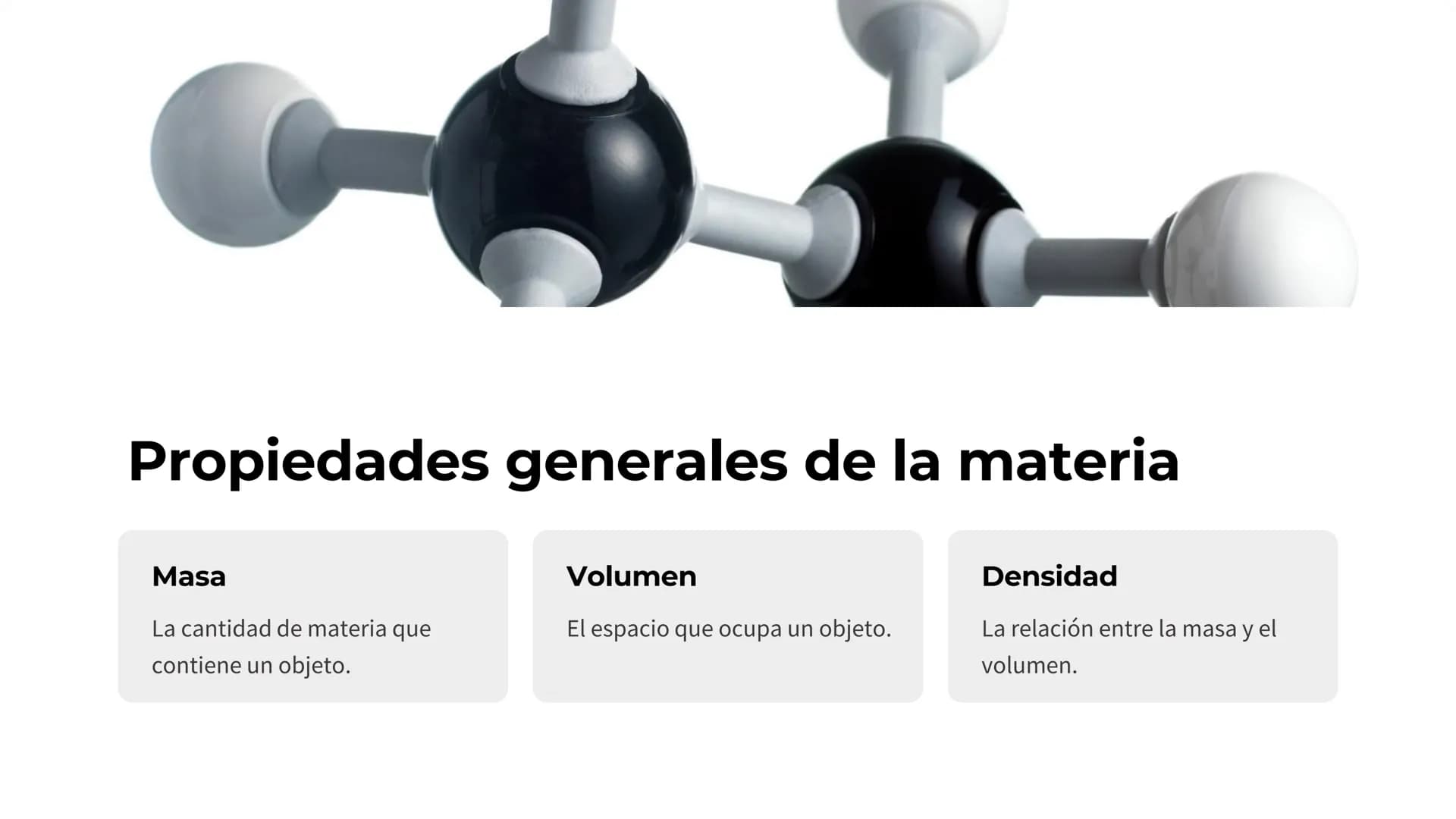 La materia y sus
estados
La materia es todo lo que compone el universo y puede existir en tres
estados fundamentales: sólido, líquido y gase
