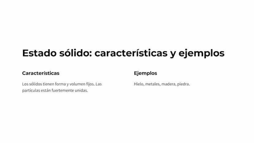 La materia y sus
estados
La materia es todo lo que compone el universo y puede existir en tres
estados fundamentales: sólido, líquido y gase
