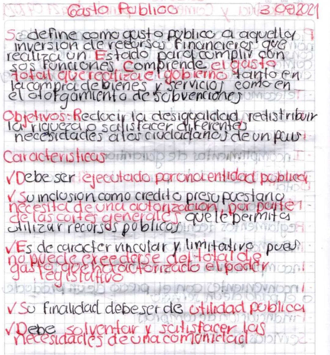 ASUS FOIS Gaston Public
X 113 082021
Se define como gusto publico a aquella
inversion de recursos Financieros que non
realiza un Estado para